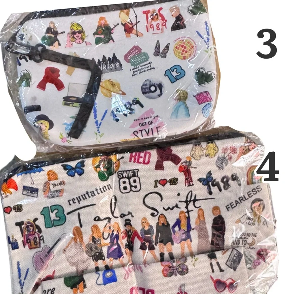 🎁‎ NWT pink/blue tye-dye “I’m a Swiftie” 9x7.5” cosmetic bag